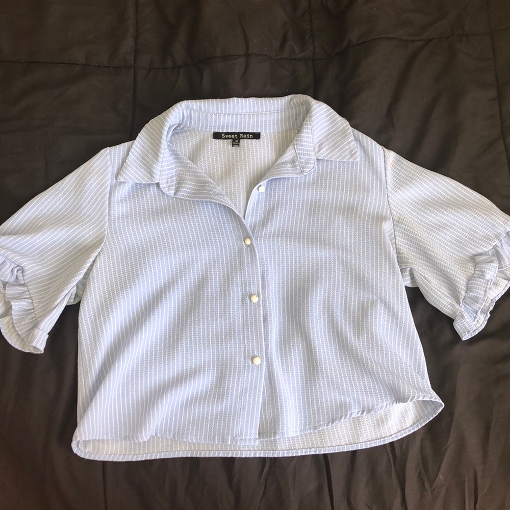 Blue Pearl Button Up (or Down) 🤪